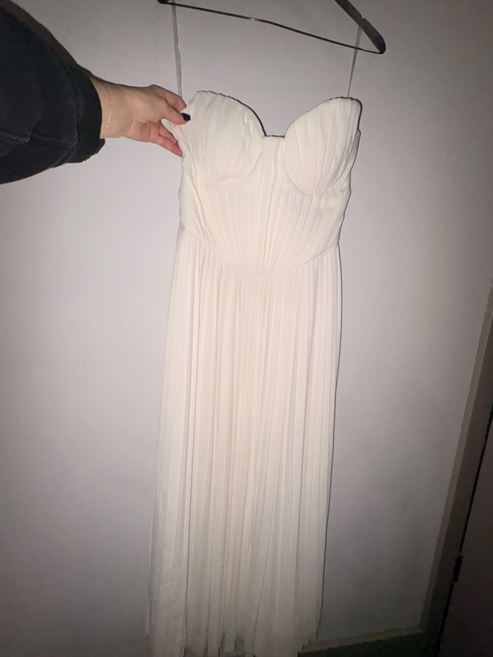 House of CB 
Amorata Strapless Pleated Georgette Cocktail Dress - Picture 3 of 6